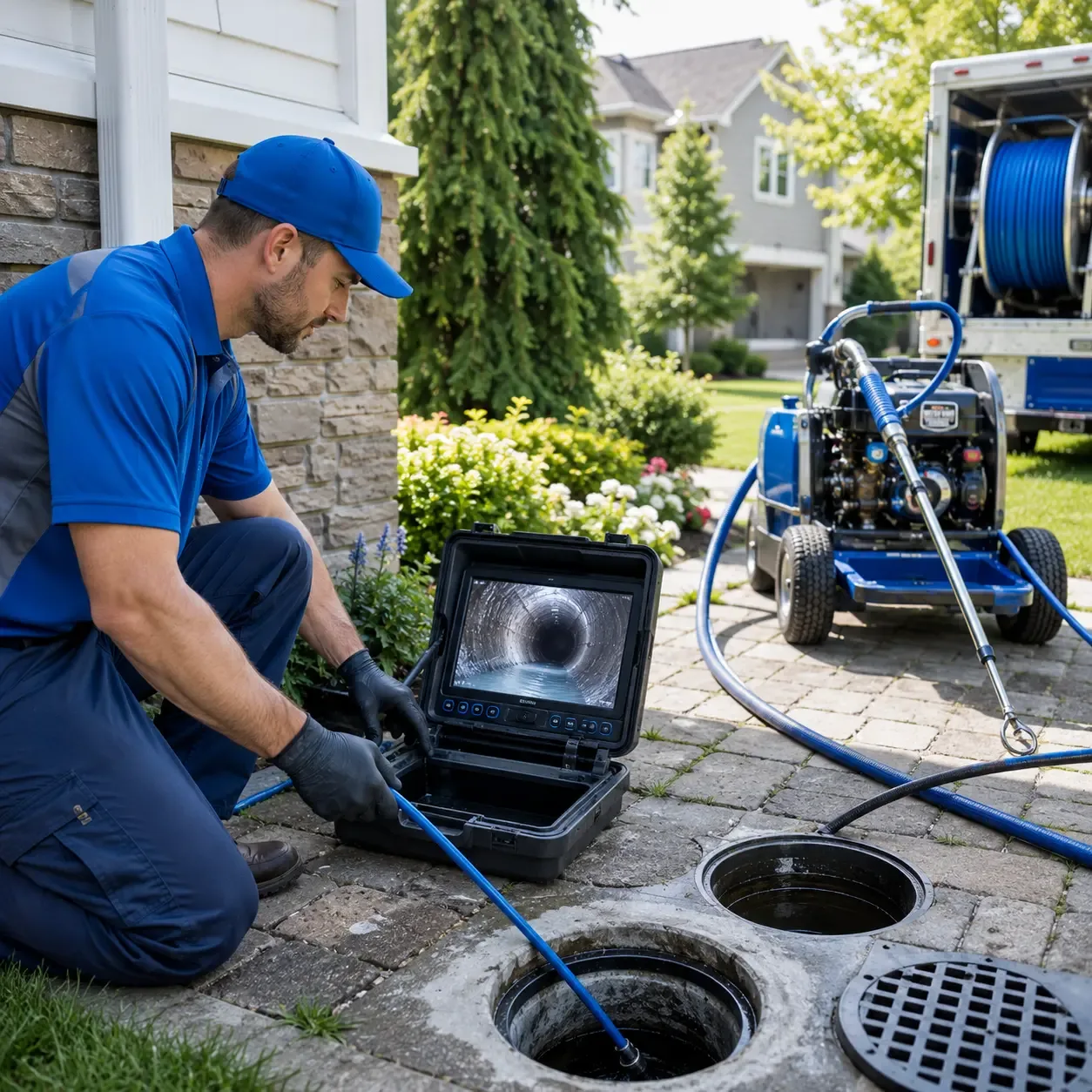 Outdoor drain cleaning professionals serving Evant, TX