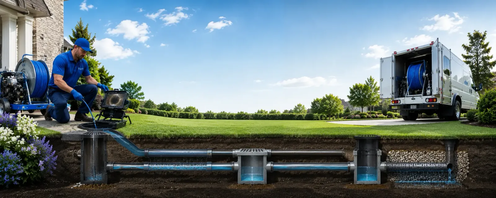 Outdoor drain cleaning information for Evant, TX